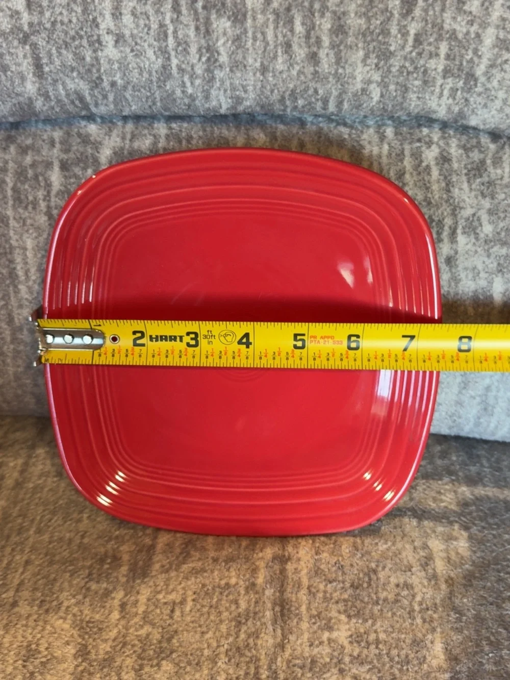 Fiesta square scarlet red salad plate 7.5 inch